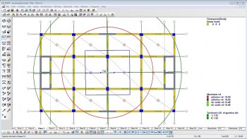 Graphical presentation for both torsional flexibility and structural eccentricity control