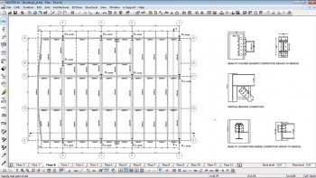 Drawings of a steel structure