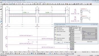 Modifications and additions to the reinforcements of beam elevations.