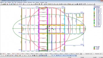 Graphical presentation for both torsional flexibility and structural eccentricity control