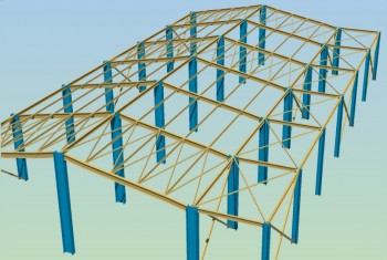 Fespa – 3D solid view of steel structures