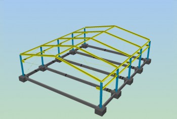 Fespa – 3D solid view of steel structures