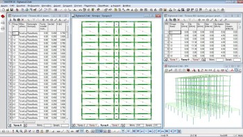 Πολλαπλά παράθυρα και ταυτόχρονη απεικόνιση του στατικού μοντέλου στην οθόνη κατά την επεξεργασία. Μαζικές αλλαγές στις τιμές των παραμέτρων διαφόρων οντοτήτων μέσω Πινάκων. Τρισδιάστατη απεικόνιση του χωρικού προσομοιώματος (3DV).